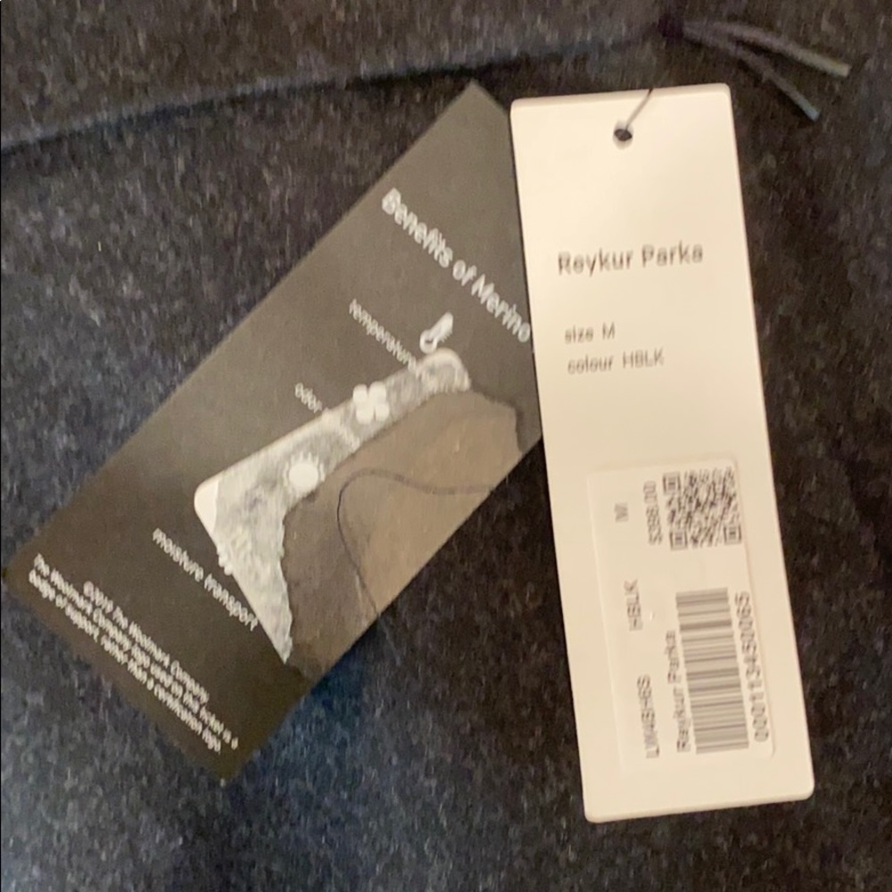 NEW Lululemon Black Wool Blend Trench Coat Medium - Picture 10 of 13